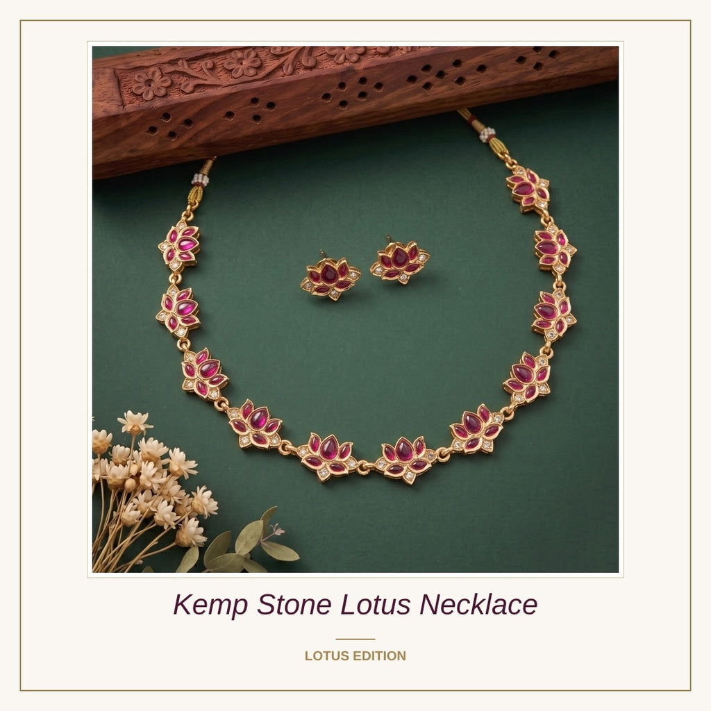 Kemp Stone Lotus Necklace