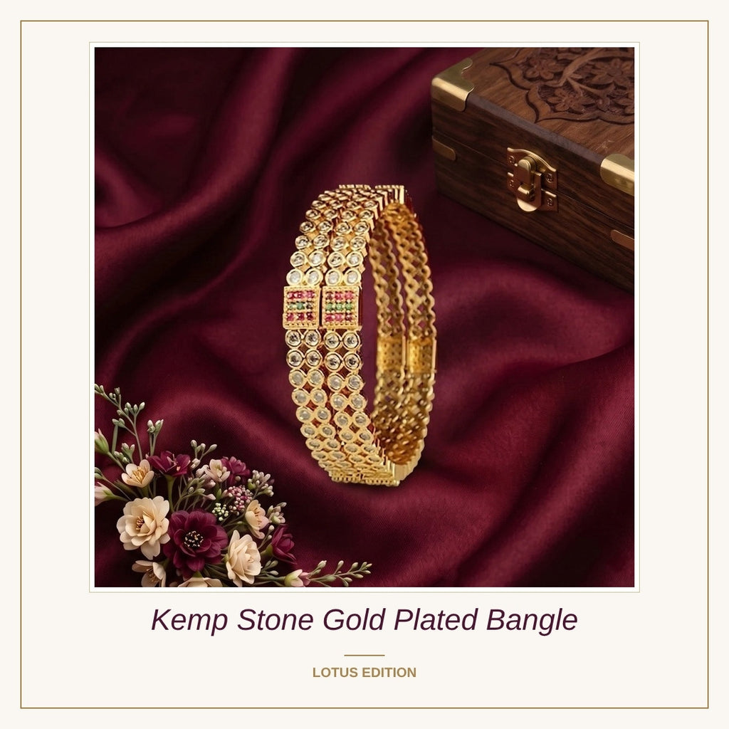 Kemp Stone Gold Plated Bangle