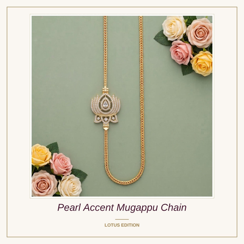 Pearl Accent Mugappu Chain
