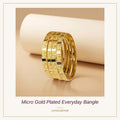 Micro Gold Plated Everyday Bangle