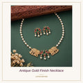 Antique Gold Finish Necklace