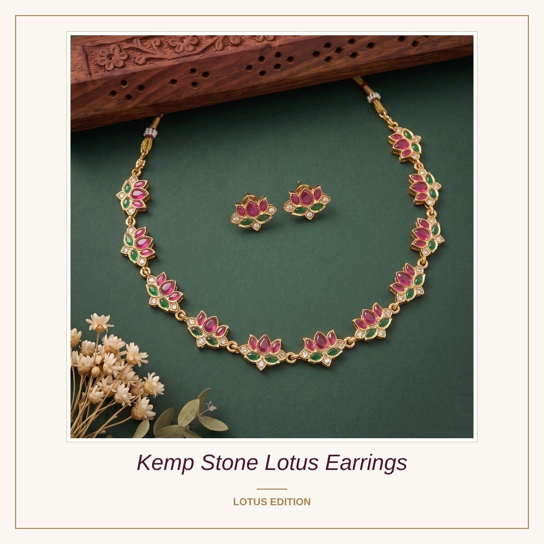 Kemp Stone Lotus Earrings