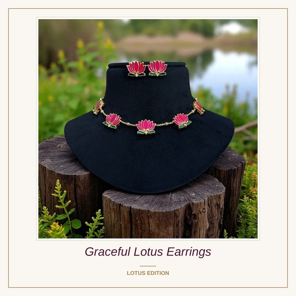Graceful Lotus Earrings