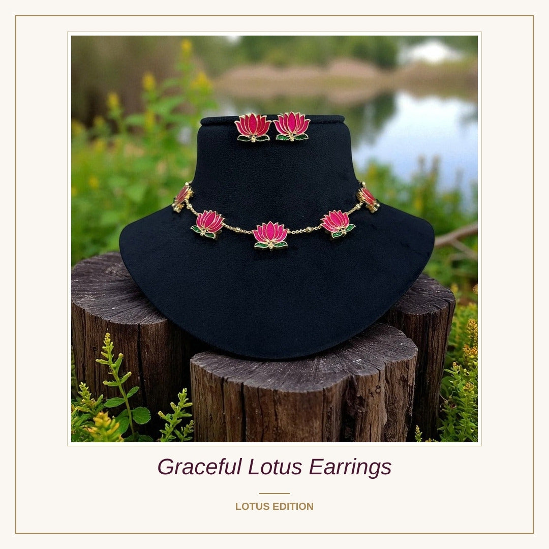 Graceful Lotus Earrings
