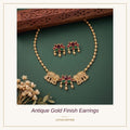 Antique Gold Finish Earrings