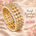 Pearl Kundan Bangle