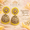 Sunshine Bloom Jhumkas