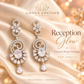 Reception Glow Crystal Drop Earrings