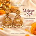 Maticoor Night Temple Jhumkas