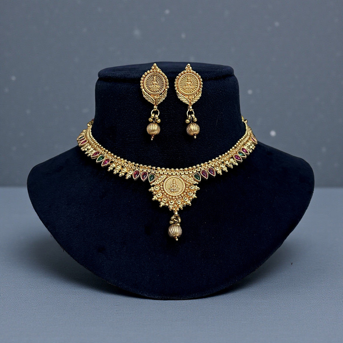 Lakshmi Coin Necklace Set