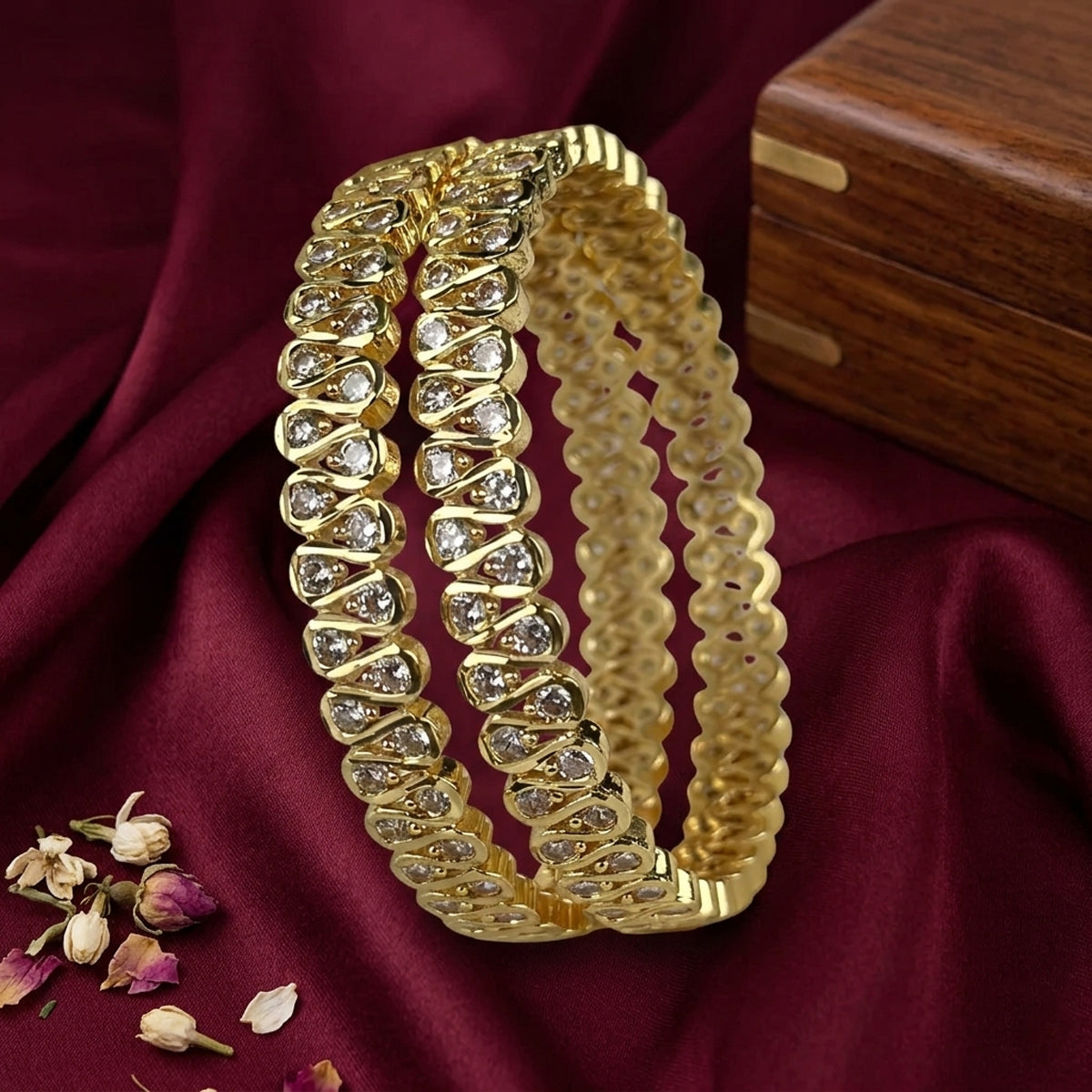 American Diamond Sparkle Bangles