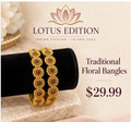 Traditional floral bangles