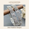 Silver Radiance Bangles
